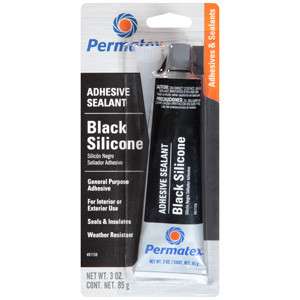PERMATEX BLACK SILICON ADHESIVE SEALANT