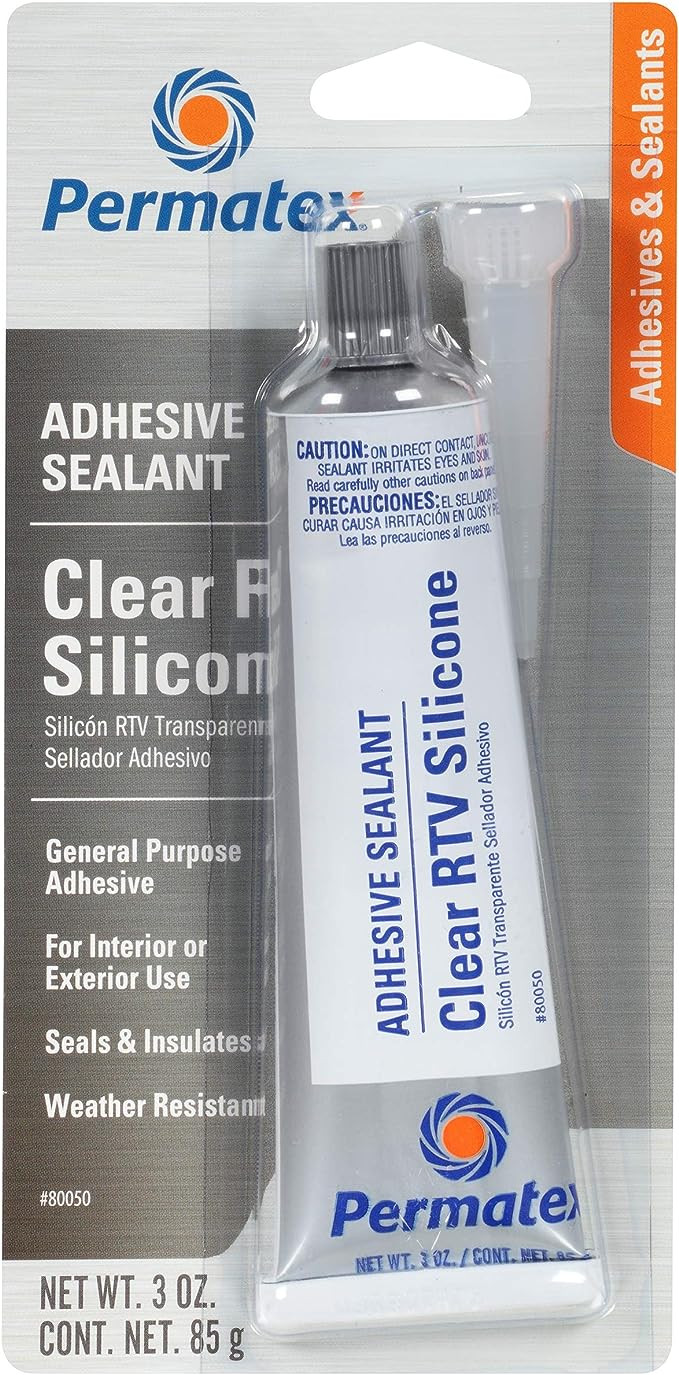 PERMATEX clear  RTV Silicone Adhesive Sealant