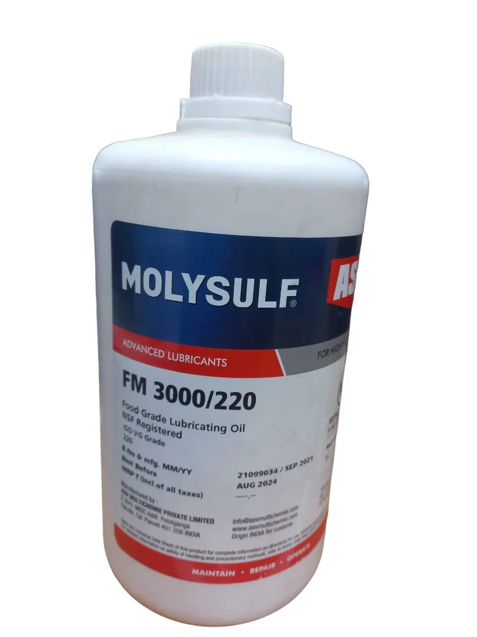 ASV FM 3000/220 Synthetic Oils