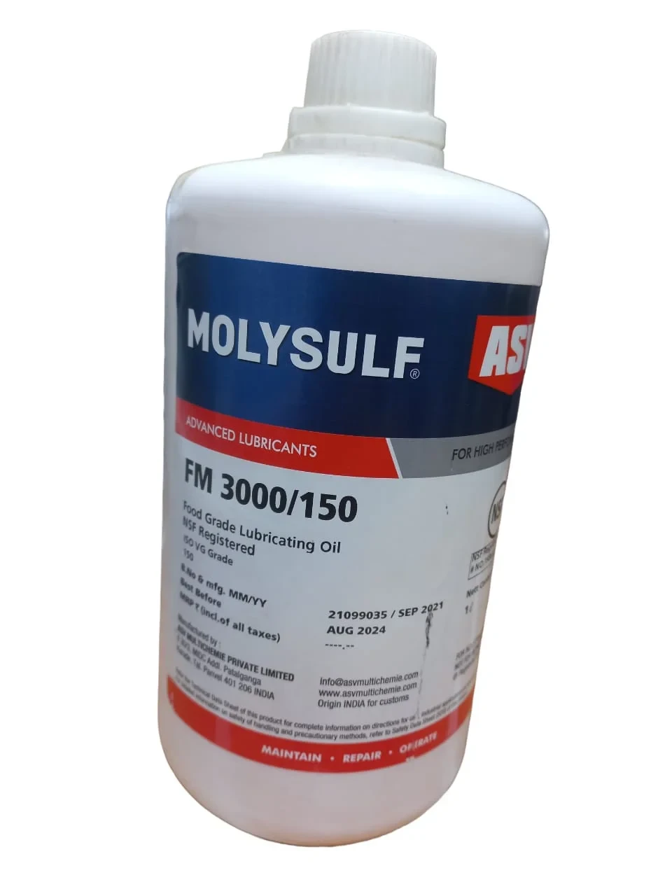 ASV FM 3000/150 Synthetic Oils