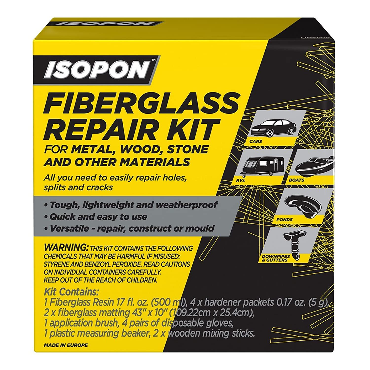 David’s Fastglas – Glass Fibre Kit Large