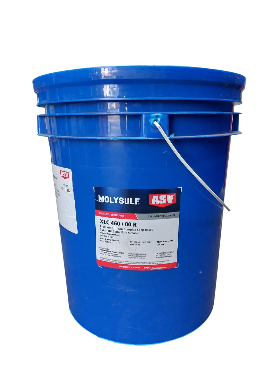 ASV XLC-460 Lithium Complex Soap Based Synthetic Grease