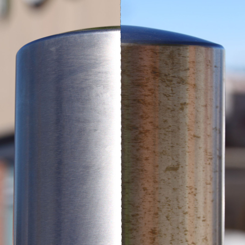 Remove rust from stainless steel